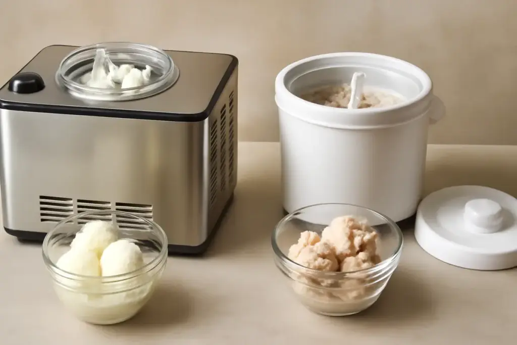 È meglio una gelatiera autorefrigerante o a cestello? La differenza di risultato nei dessert fatti in casa