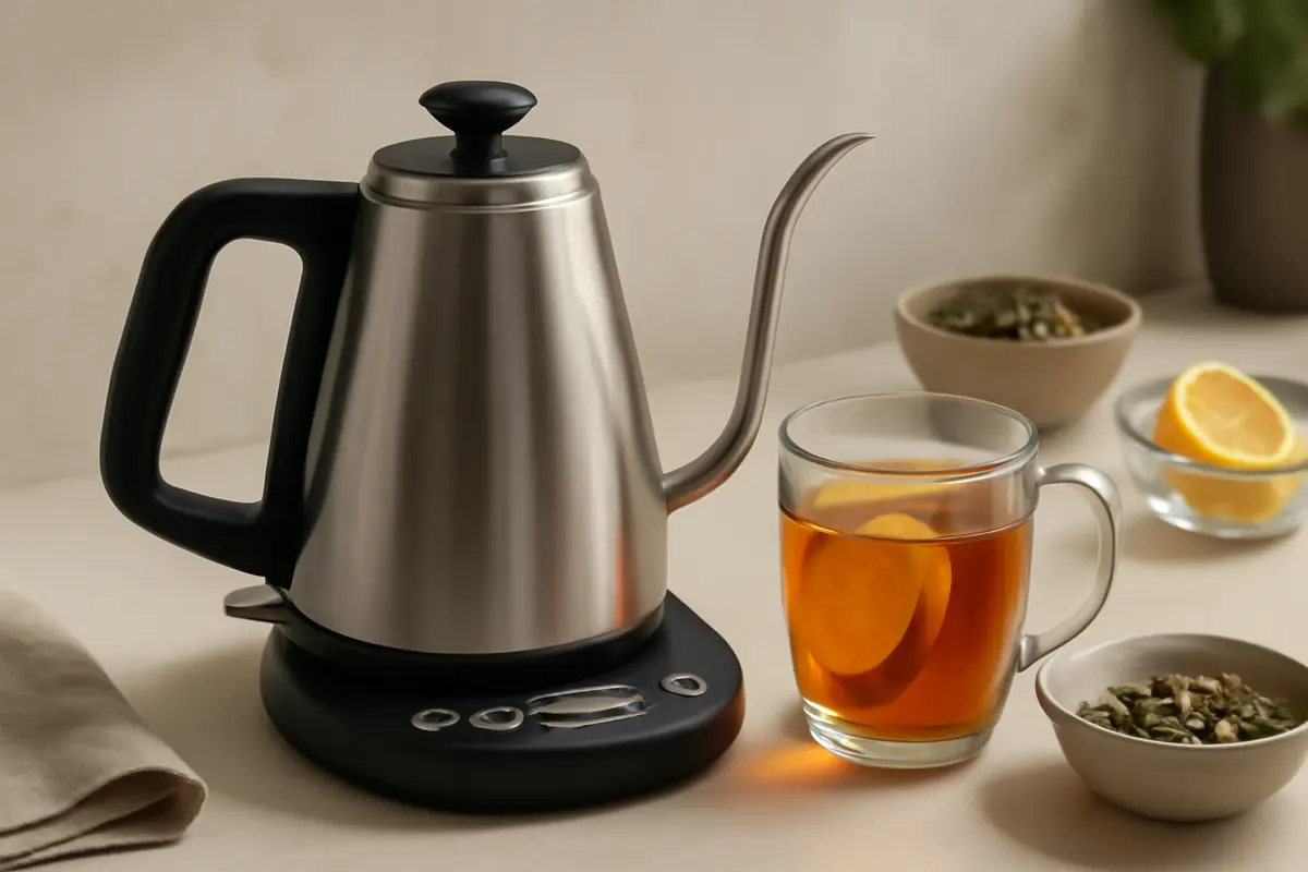 Bollitore elettrico con regolazione di temperatura: il beneficio concreto per tè e infusi aromatici