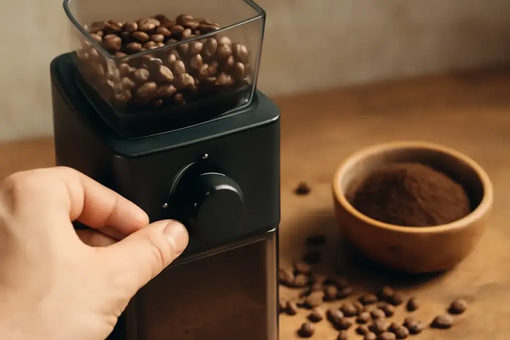 Macinacaffè elettrico: preservare aroma e profumo con la regolazione poco usata