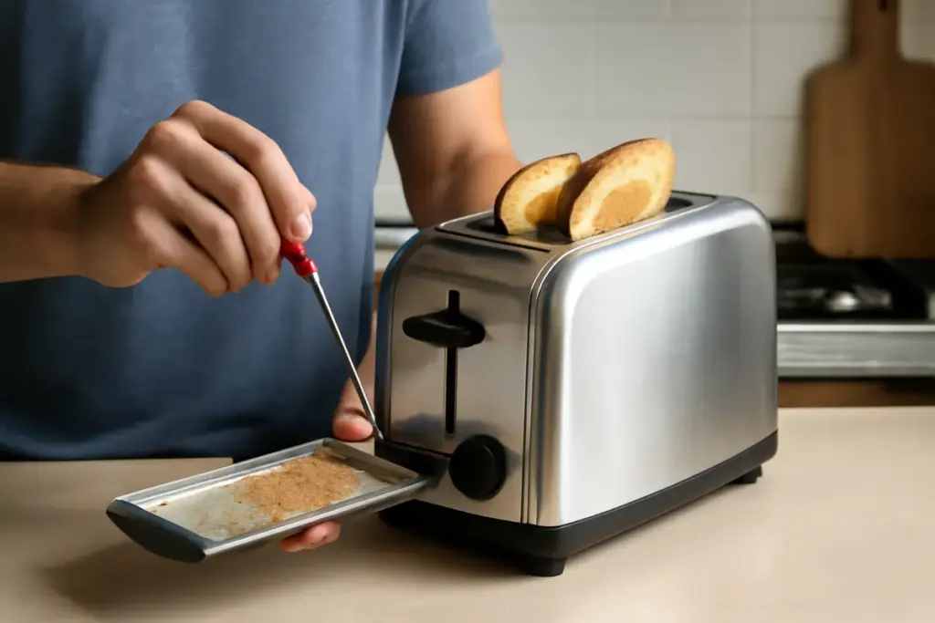 Tostapane a doppia fessura: la manutenzione che riduce il rischio di cortocircuiti in cucina