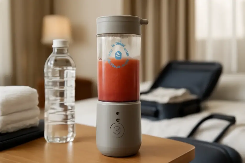 Qual è il frullatore portatile ideale da viaggio? La funzione “auto-clean” salva tempo ovunque